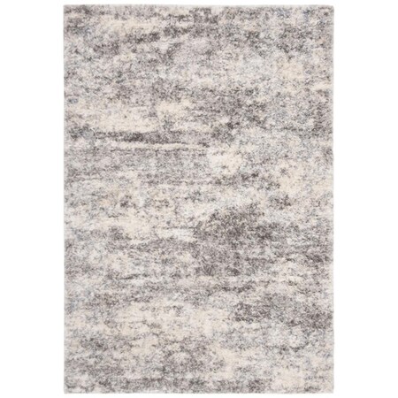 Safavieh 4 x 6 ft. Berber Shag 200 Rectangle Power-Loomed Rug Gray & Cream BER219G-4